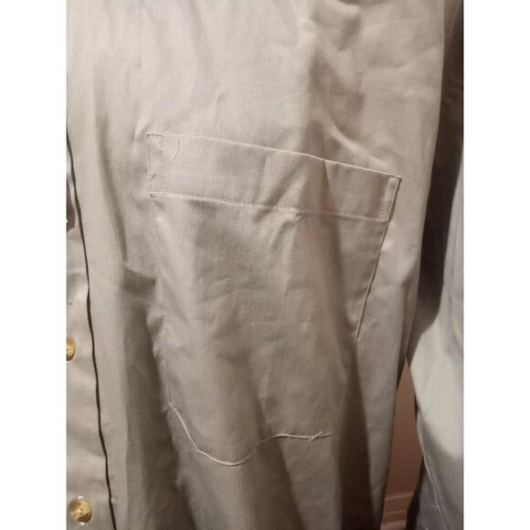 New Munsingwear Wrinkle Resistant Men's Long Sleeve Button-Down Shirt Gray XL - Picture 5 of 11
